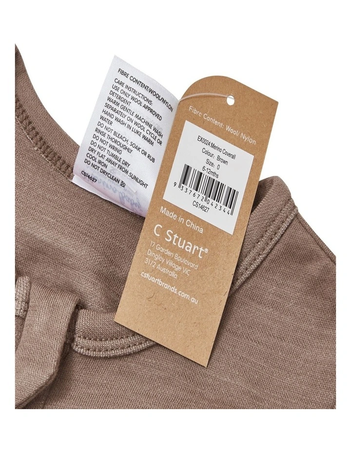 Coverall in Brown Marle image 4