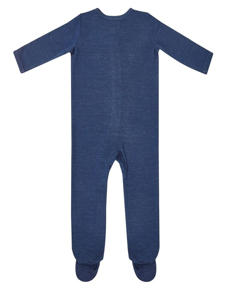 Coverall in Navy Marle image 2