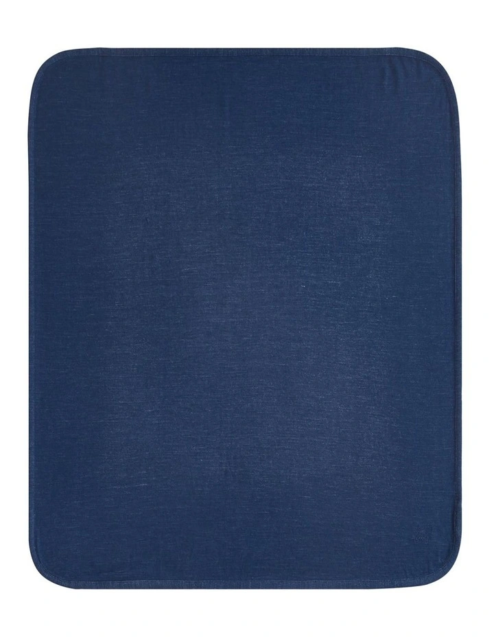 Blanket in Navy Marle image 1