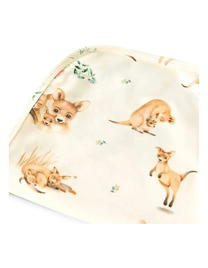 Kanga Organic Jersey Wrap and Beanie Set in Multi image 4