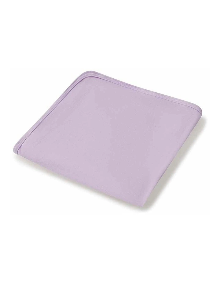 Organic Jersey Wrap & Topknot Set in Lilac image 2