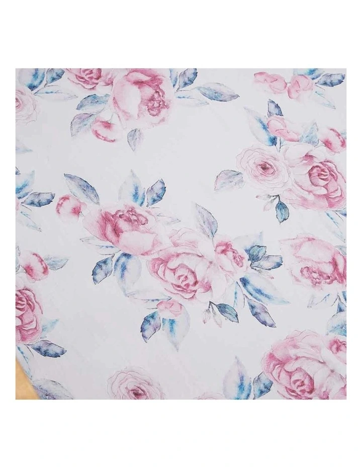 Skies Organic Fitted Cot Sheet in Lilac image 2
