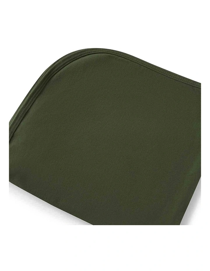Baby Jersey Wrap & Beanie Set in Olive image 4