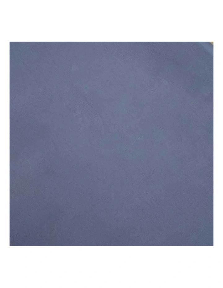 Reign Organic Fitted Cot Sheet in Blue image 2