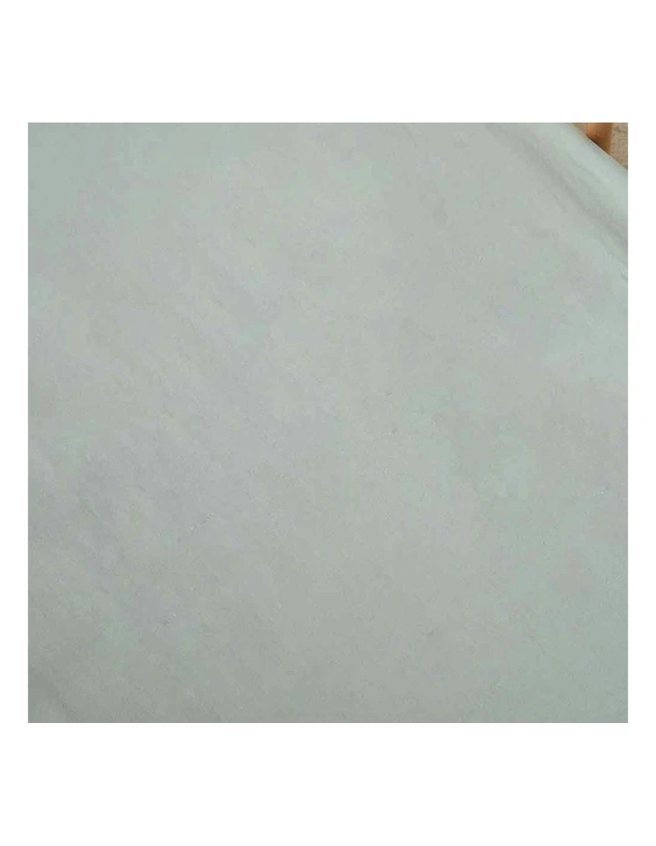 Organic Fitted Cot Sheet in Sage image 2