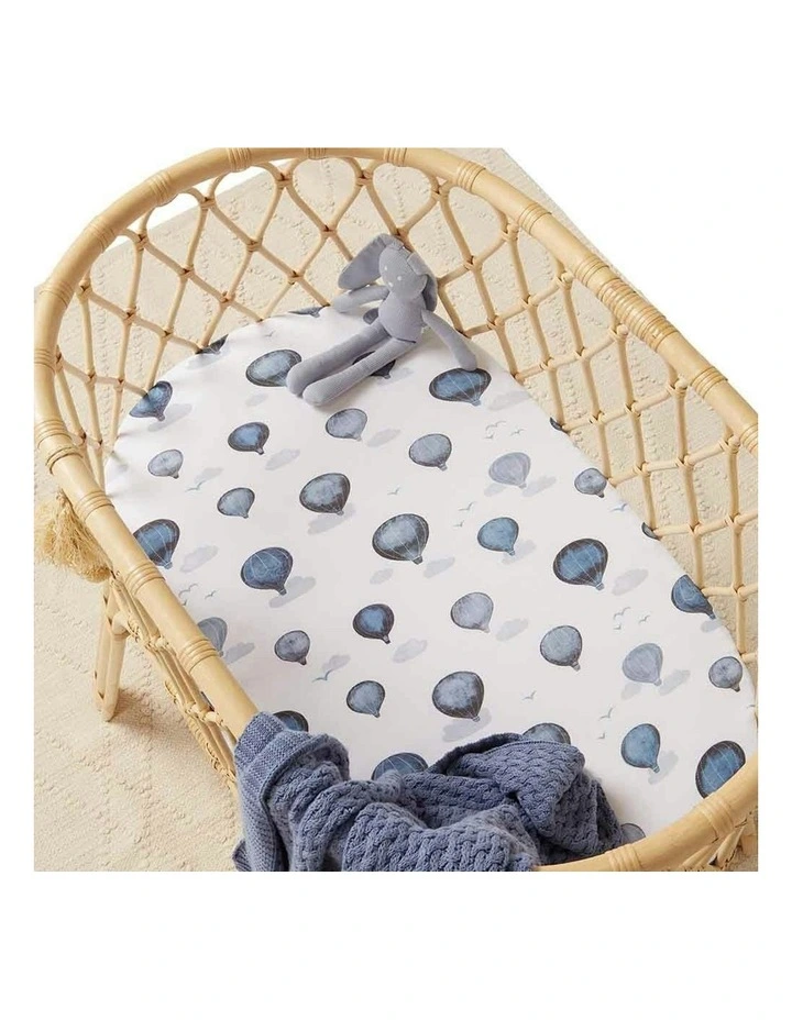 Organic Bassinet Sheet /Change Pad Cover in Multi image 3