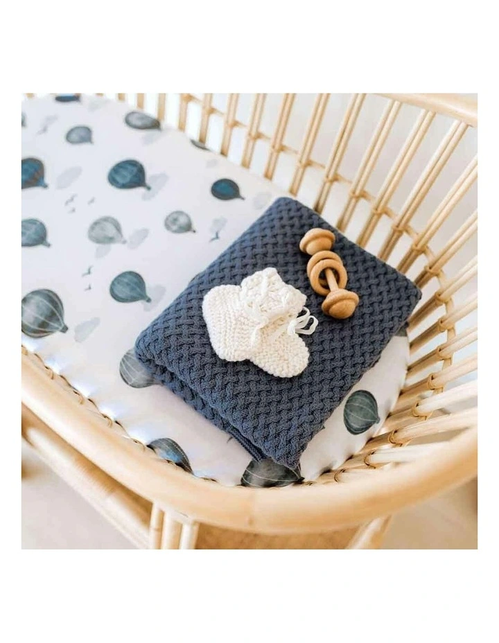 Organic Bassinet Sheet /Change Pad Cover in Multi image 7