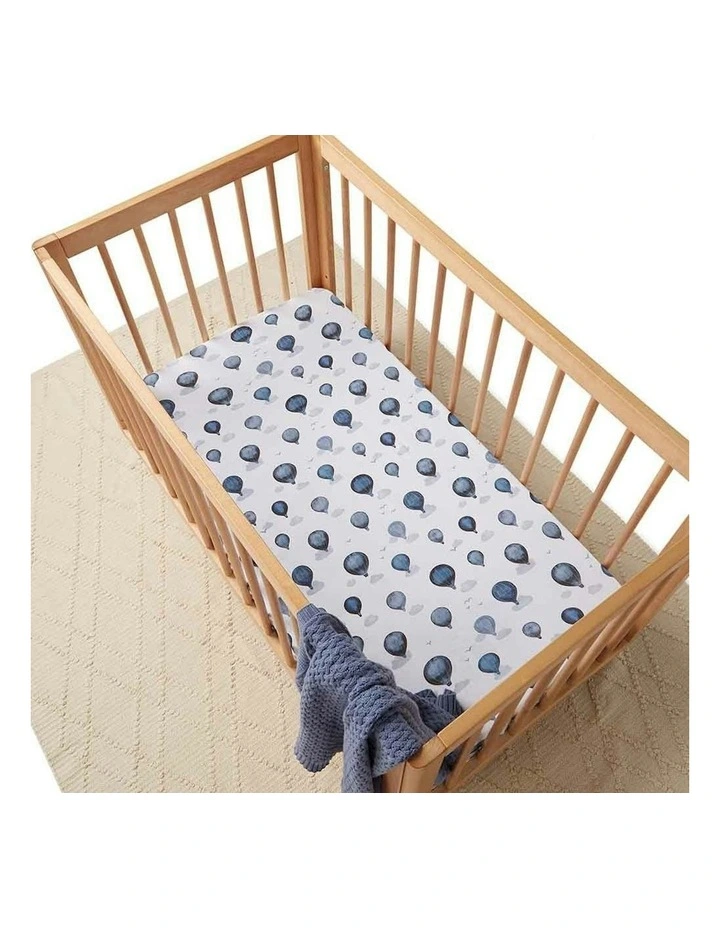 Organic Fitted Cot Sheet in Multi image 1