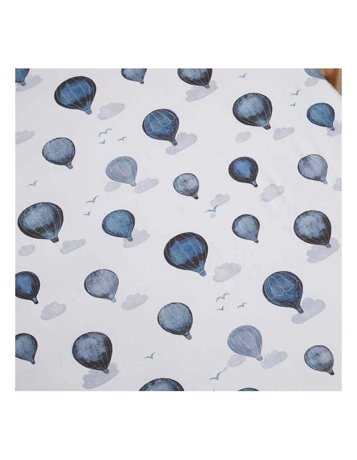 Organic Fitted Cot Sheet in Multi image 2