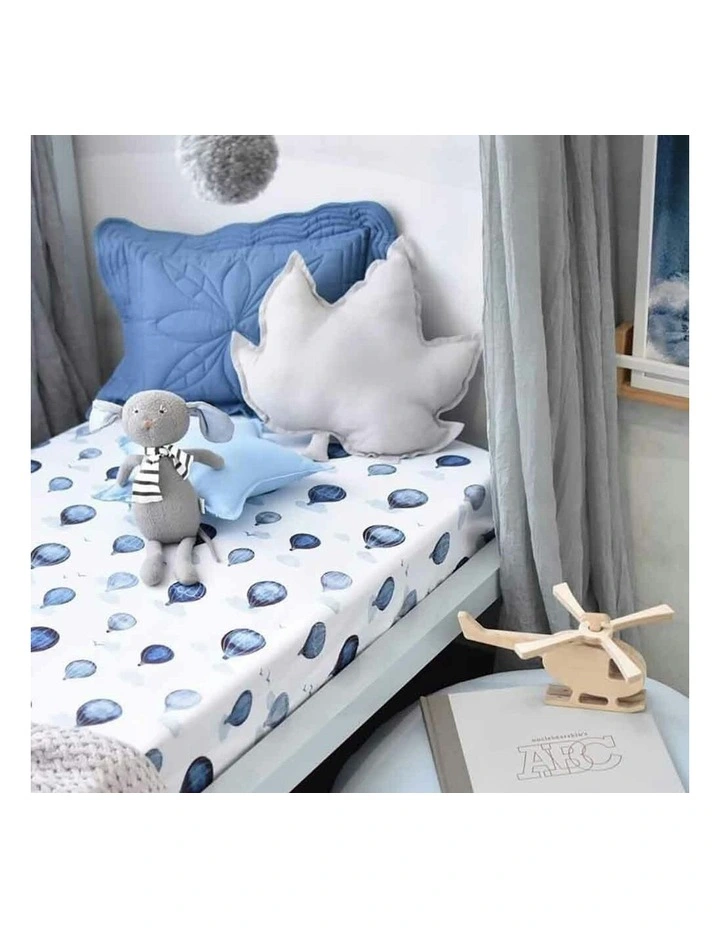 Organic Fitted Cot Sheet in Multi image 4