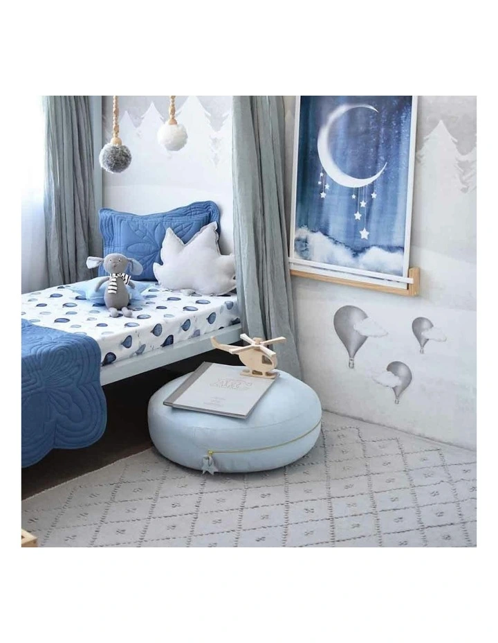 Organic Fitted Cot Sheet in Multi image 6