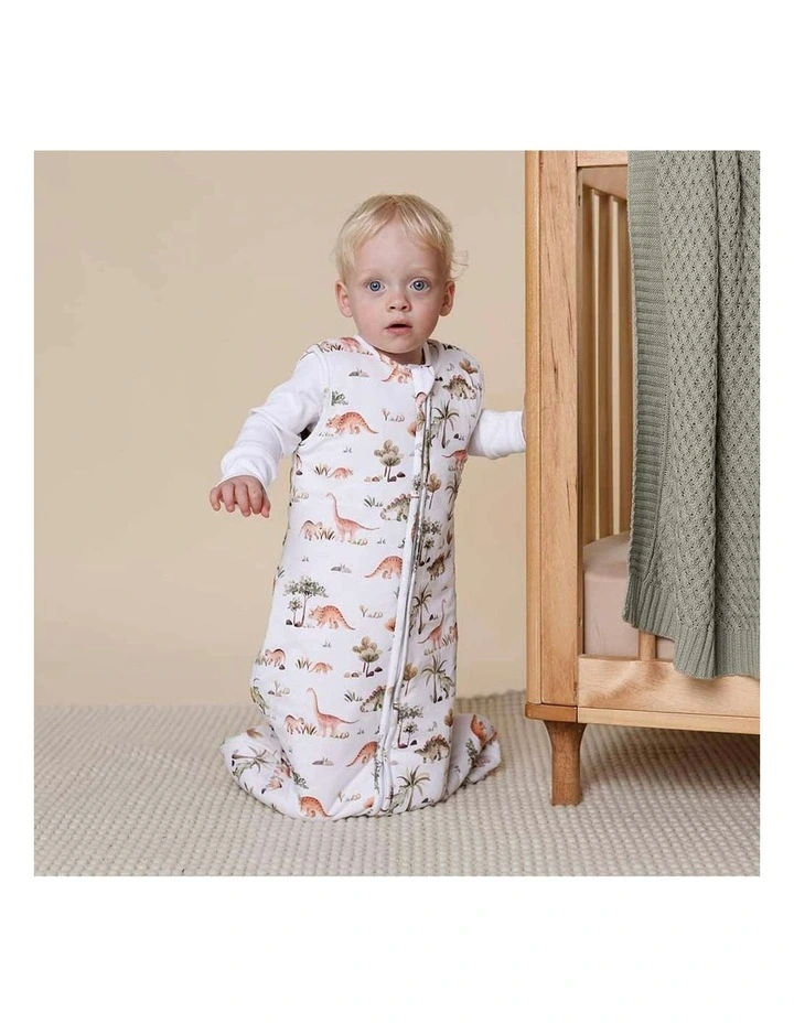 Dino Organic Sleeping Bag 2.5 Tog in White image 5
