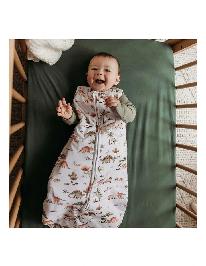 Dino Organic Sleeping Bag 2.5 Tog in White image 7