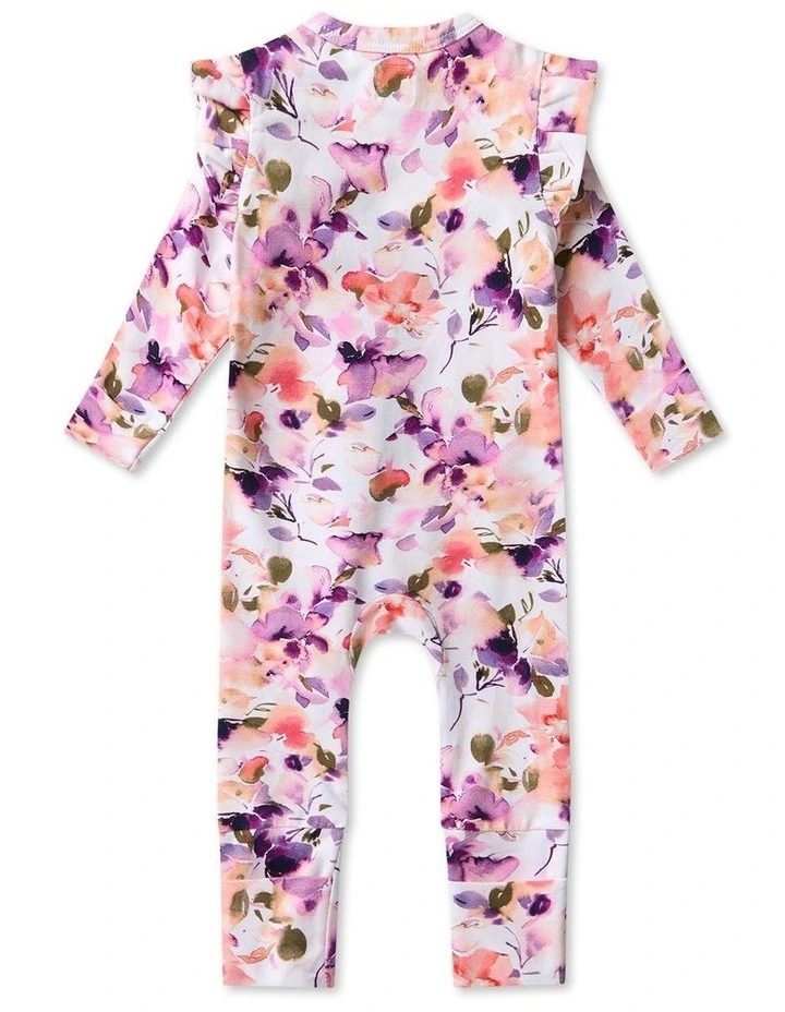 Blushing Beauty Convertible Romper with Frill in White image 2