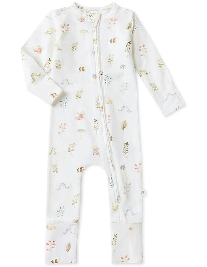 Garden Snugglesuit Convertible Romper in White image 1