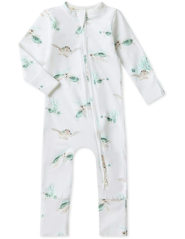 Turtle Convertible Romper in White image 1