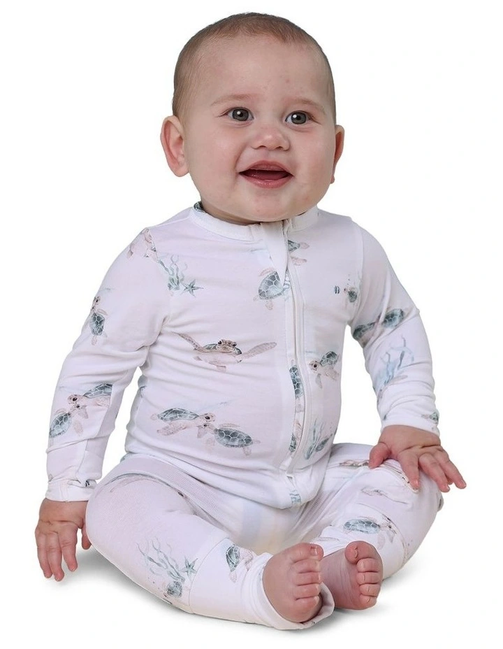 Turtle Convertible Romper in White image 3