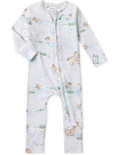 Duck Pond Convertible Romper in White