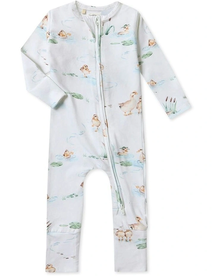 Duck Pond Convertible Romper in White image 1