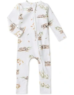 Koala Convertible Romper in White
