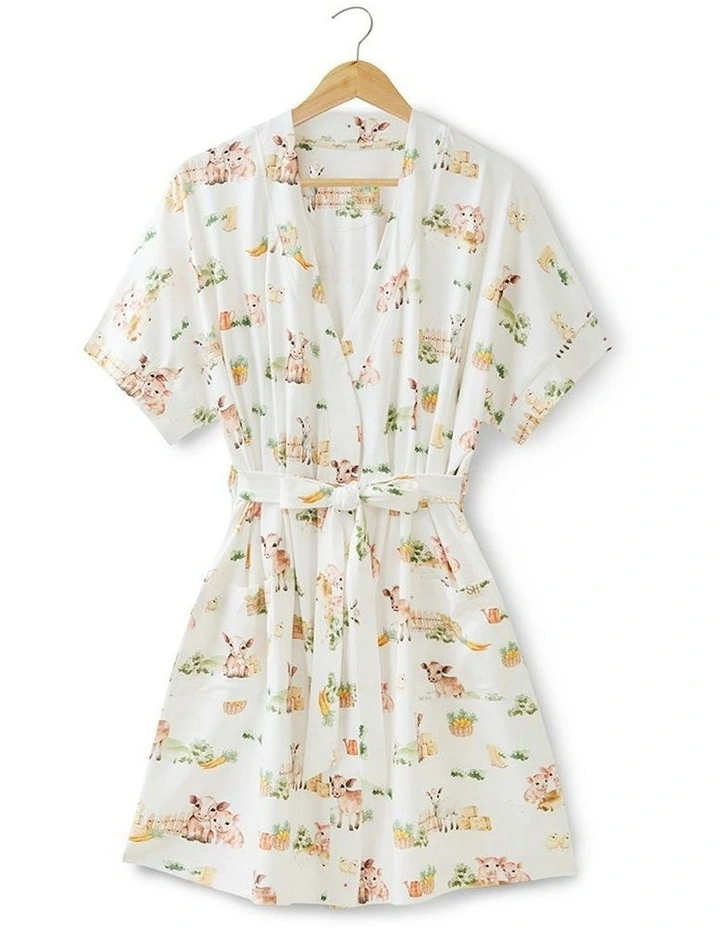 Organic Maternity Robe in Farm image 2