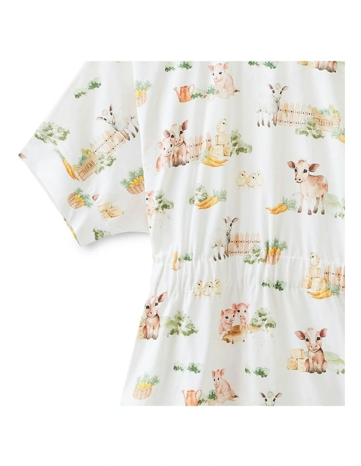 Organic Maternity Robe in Farm image 4