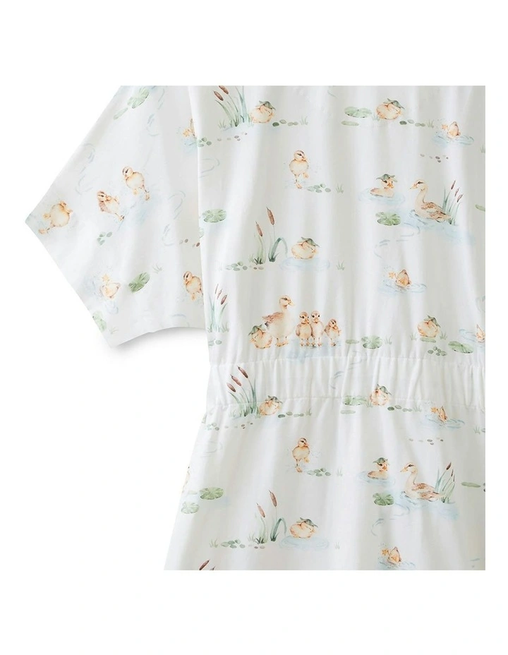 Organic Maternity Robe in Duck Pond image 4