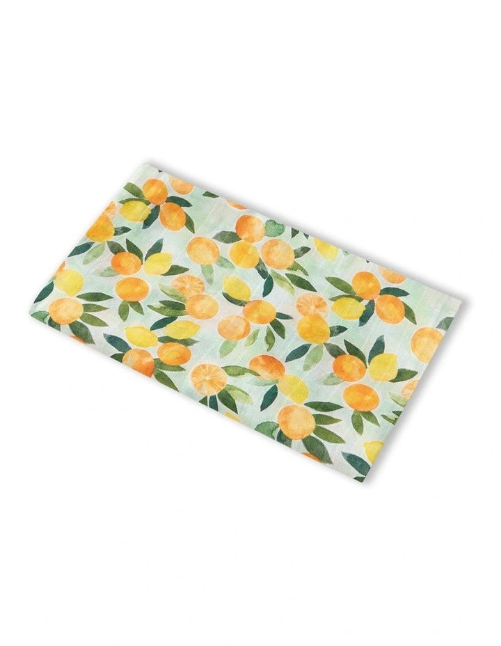 Citrus Squeeze Organic Muslin Wrap in Green image 1