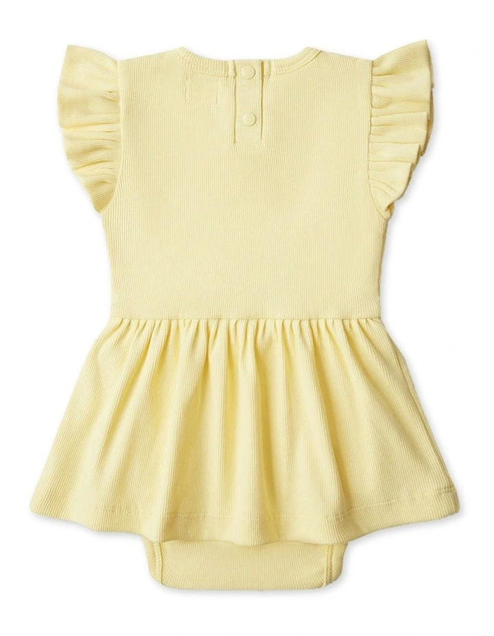 Sunlight Short Sleeve Organic Dress in Yellow image 6