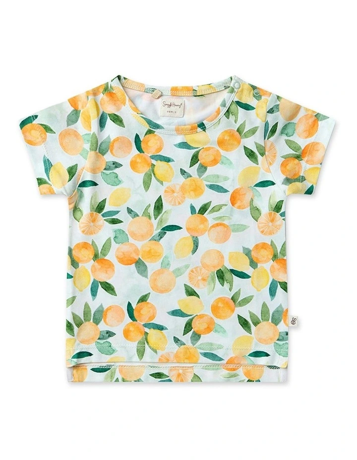 Citrus Squeeze Organic T-Shirt in Orange image 1