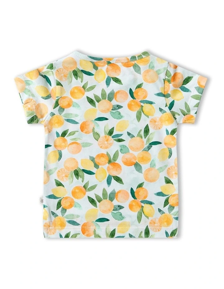 Citrus Squeeze Organic T-Shirt in Orange image 2