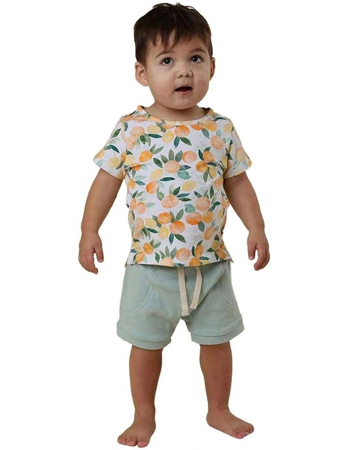 Citrus Squeeze Organic T-Shirt in Orange image 3
