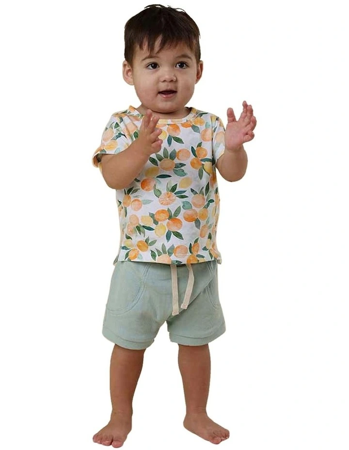 Citrus Squeeze Organic T-Shirt in Orange image 5