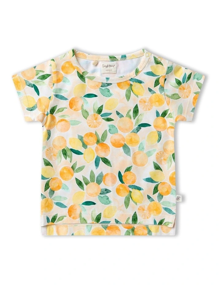 Sunny Citrus Organic T-Shirt in Orange image 1