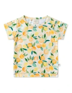 Sunny Citrus Organic T-Shirt in Orange