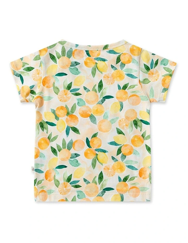 Sunny Citrus Organic T-Shirt in Orange image 6