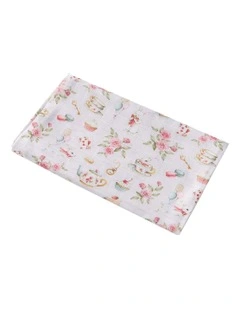 Alices Tea Party Organic Muslin Wrap in Pink