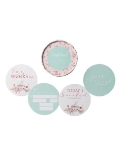 Tea Party & Sage Reversible Milestone Cards