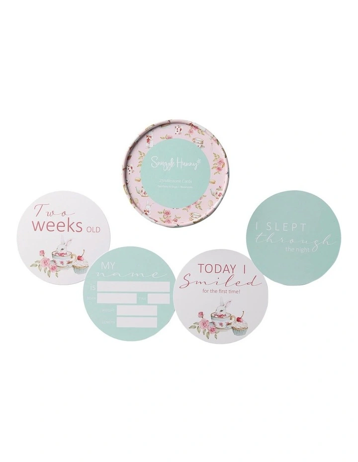 Tea Party & Sage Reversible Milestone Cards image 1