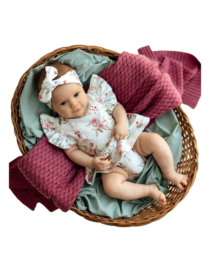 White Rabbit Short Sleeve Organic Dress in Green image 4