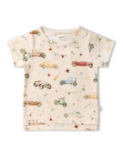 Vintage Cars Organic T-shirt in Multi