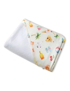 Beach Fun Organic Hooded Baby Towel
