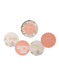 Summer Palm & Peach Reversible Milestone Cards
