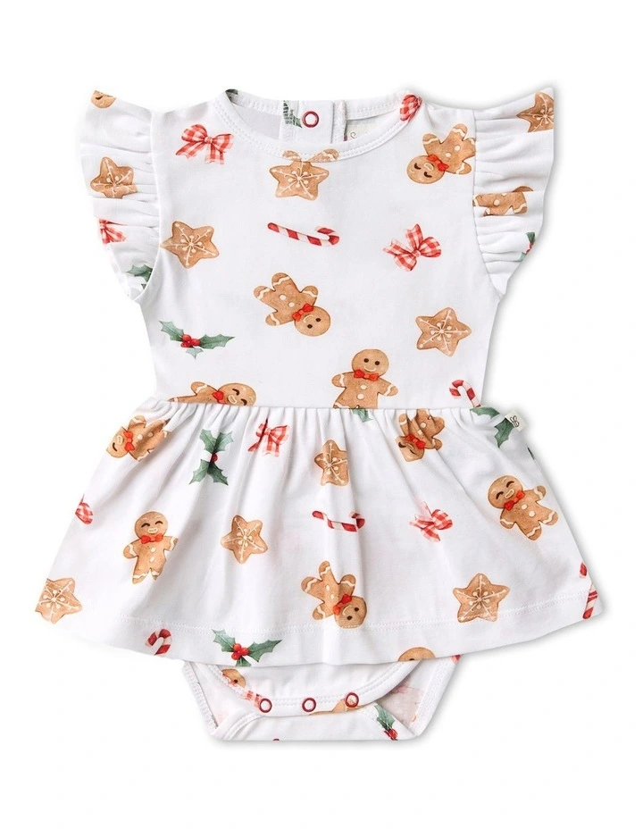 Gingerbread Short Sleeve Organic Dress image 1