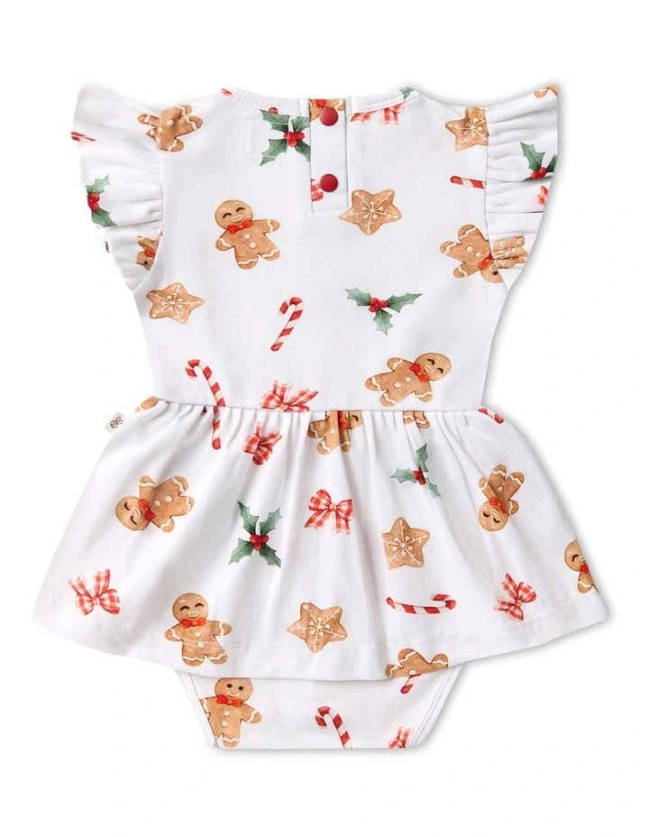 Gingerbread Short Sleeve Organic Dress image 2