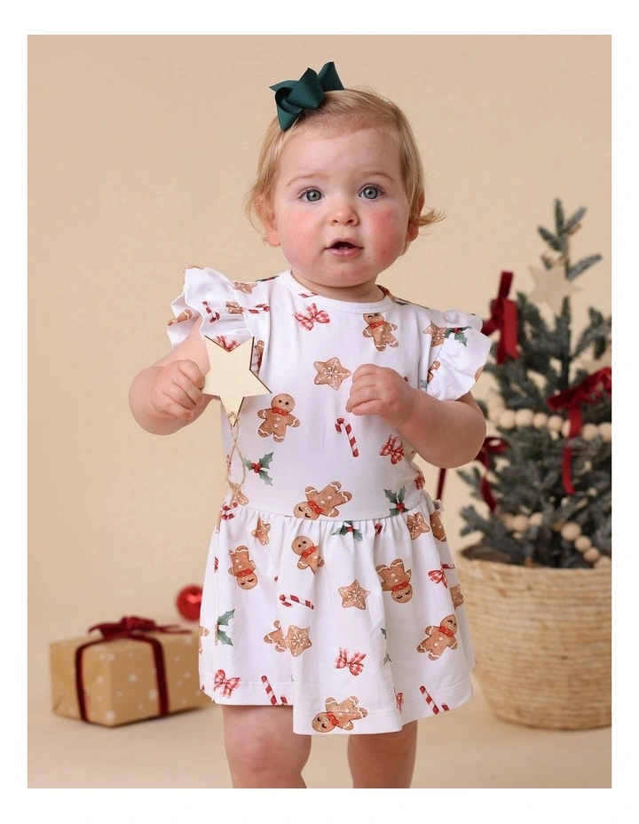 Gingerbread Short Sleeve Organic Dress image 3