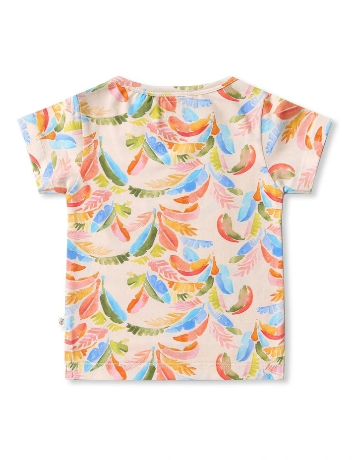 Summer Palm Organic T-shirt in Multi image 2