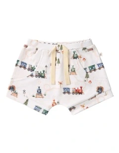 Trains Organic Shorts in Multi