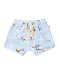 Taking Flight Organic Shorts in Blue