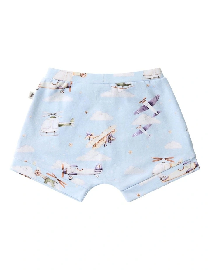 Taking Flight Organic Shorts in Blue image 2